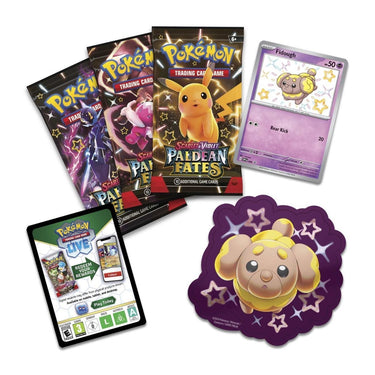 Pokemon: SV - Paldean Fates - Tech Sticker Collection (Fidough, Greavard, or Machiff) - PokeRvm